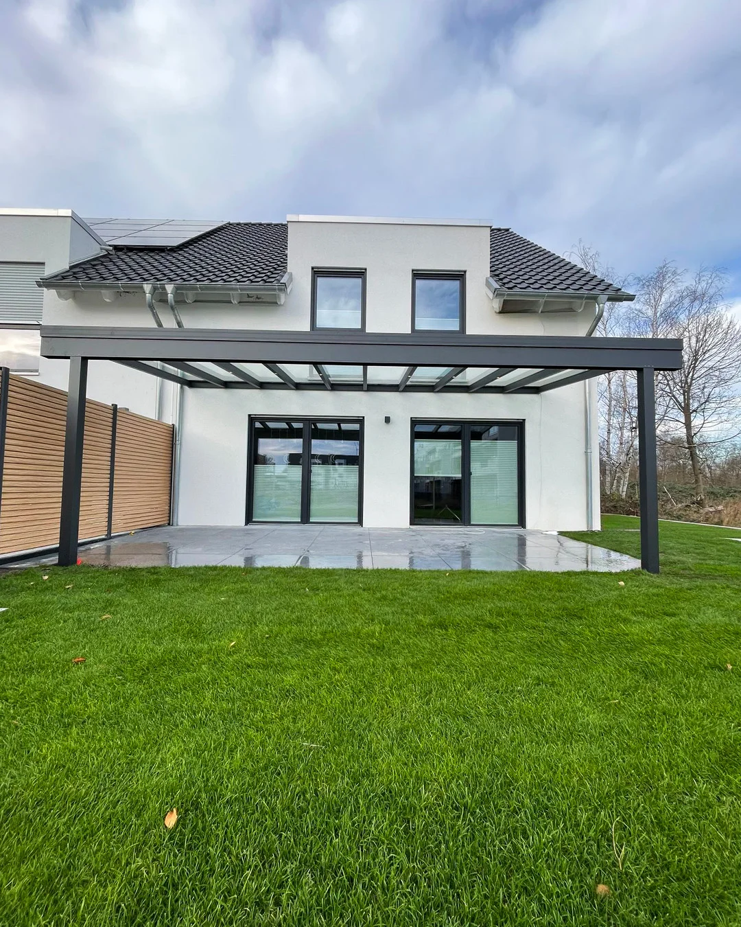 Aluminium-Terrassendach Glas Modern in Leverkusen