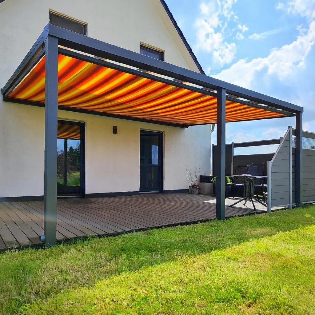 Aluminium-Terrassendach mit Markise in Monheim am Rhein