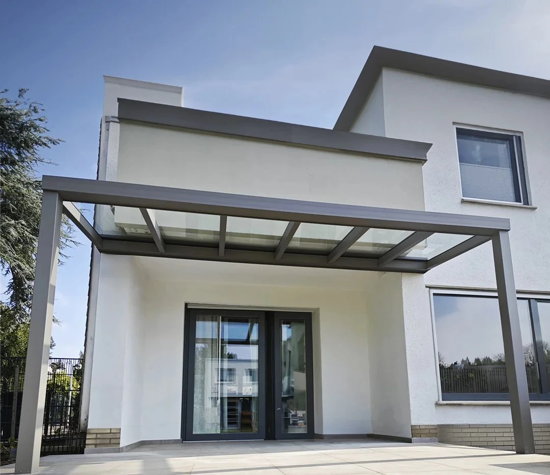 Glas-Terrassendach Aluminium Anthrazit Modern in Odenthal