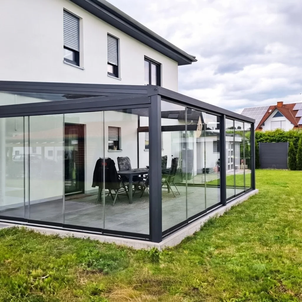 Kaltwintergarten Aluminium Glasschiebesystem Bergisch Gladbach