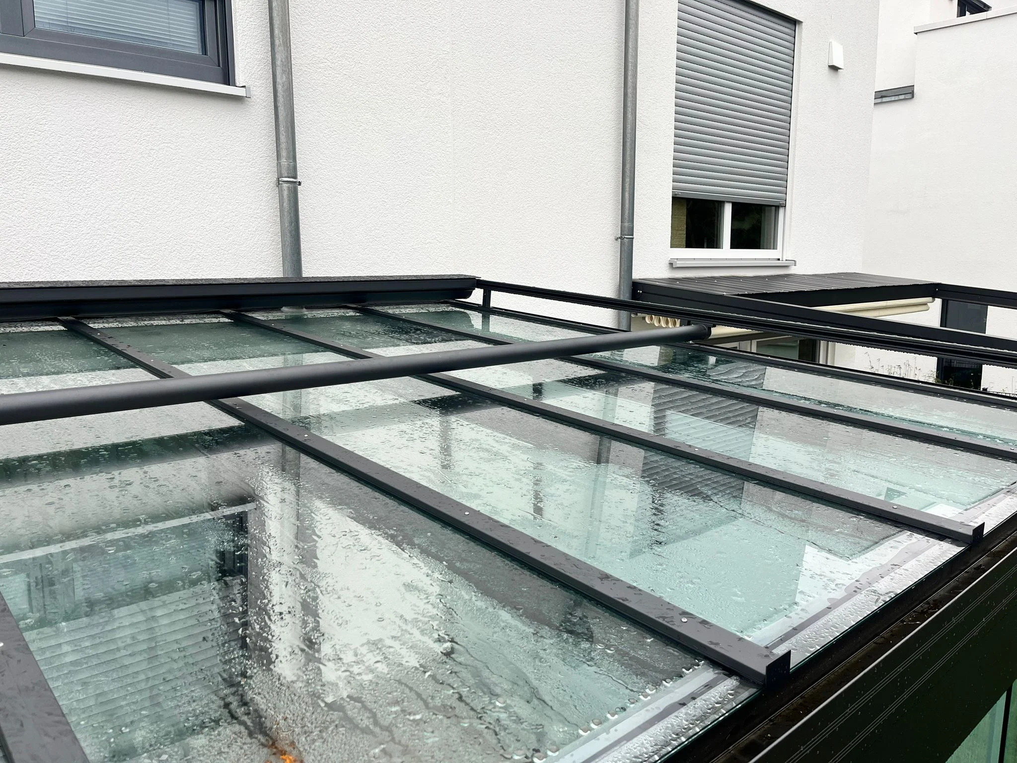 Wintergarten mit Glasdach Aluminium Anthrazit in Monheim